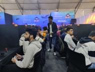 Carry interacting with gamers at PUBG Mobile's Pan Fest in DreamHack Delhi 2019